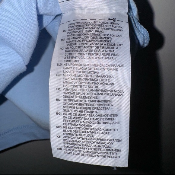 Adidas Must Haves Sky Blue Three Stripe T-shirt Women’s Size Extra Small - Picture 9 of 9